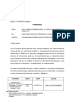 COMUNICADO CRONOGRAMA DE INDUCCIONES DE PPE 