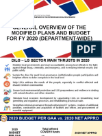 DILG 2020 Budget and Programs Overview