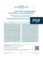 EVALUACION DE LESIONES ORALES EN PACIENTES INTUBADOS Y SU ASOCIACION CON EL MOTIVO DE HOSPITALIZACION