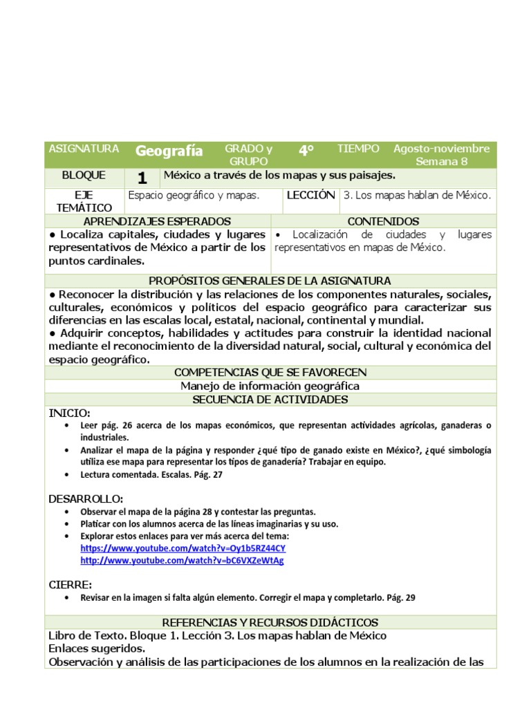 Geografía de México para 4to Grado | PDF | México | Clima