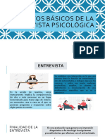 Aspectos Básicos de La Entrevista Psicológica