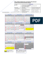 UGC Guidelines Academic Calendar BA LLB Hons LL.M 2021-22