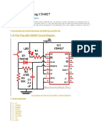 JK Flip Flop With CD4027 Circuit Diagram