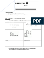 CH - CH - CH - CH - CH Iso Butene: Worksheet 7