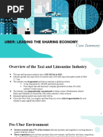 Case Summary: Uber: Leading The Sharing Economy