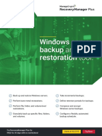 Windows Server Backup And: Restoration Tool