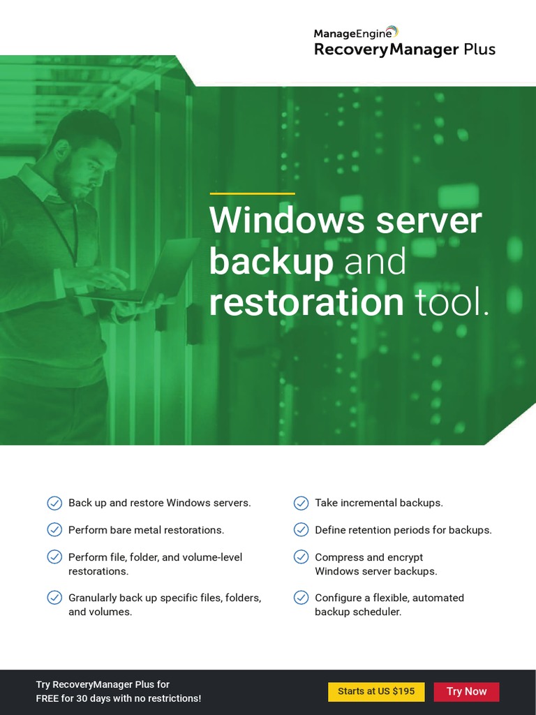 Windows Server Backup And Restoration Tool PDF Backup Computer File
