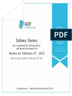 Sidney Ownes: Access On February 07, 2022
