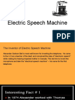 Electric Speech Machine