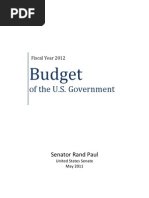 Download Senator Rand Paul 5 Year Balanced Budget by Senator Rand Paul SN55912438 doc pdf