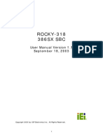 ROCKY-318 386SX SBC: User Manual Version 1.1 September 18, 2003