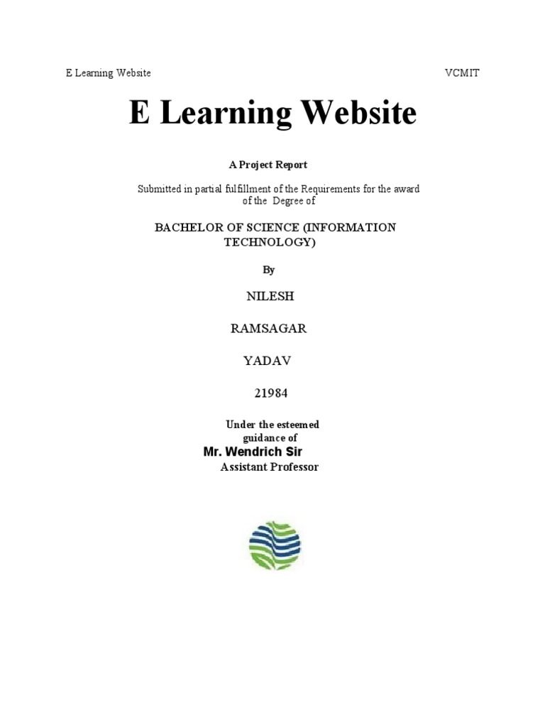 E Learning Website Ravishankar Pandit | PDF | Java (Programming ...