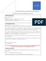 Dossier Candidature