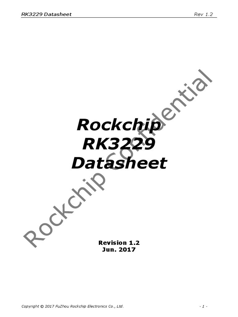 Rk3229 Datasheet V1 2 Descargar Gratis Pdf Central Processing Unit