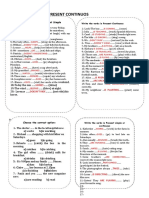 Present Simple Vs Present Continuous - 13525