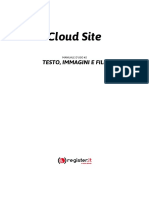 Cloud Site Testo Immagini e File Manuale