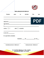 Declaração de Vínculo (Agricultor)