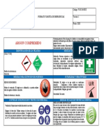 Tarjeta de Emergencia Argon Comprimido