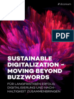 Sustainable Digitalization - Moving beyond Buzzwords