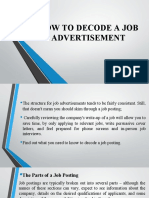 How To Decode A Job Advertisement