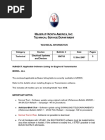 Applicable Software Listing For Engine & Transmission