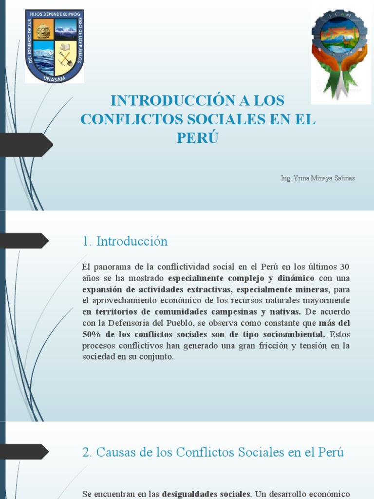 Clase 1 Introducción A Los Conflictos Sociales en El Peru | PDF ...
