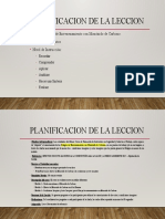 Planificacion de Las Lecciones - Hernan Javier Dominguez