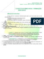 6.2 As Rochas, o Solo e Os Seres Vivos - Formação Dos Solos - Ficha Informativa