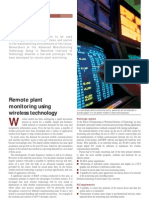 Remote Plant Monitoring Using Wireless Technology: Technical