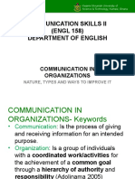 ENGL 158 - Organizational Communication