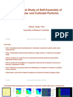 Numerical Study of Self-Assembly of Granular and Colloidal Particles