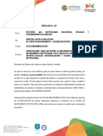 Circular 207 Orientaciones Autoevaluación y Pmi