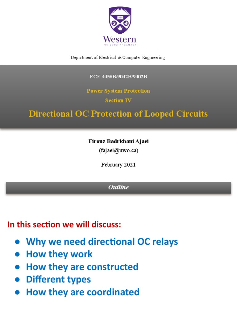 Power System Relay Lecture 4 PDF Relay Transformer