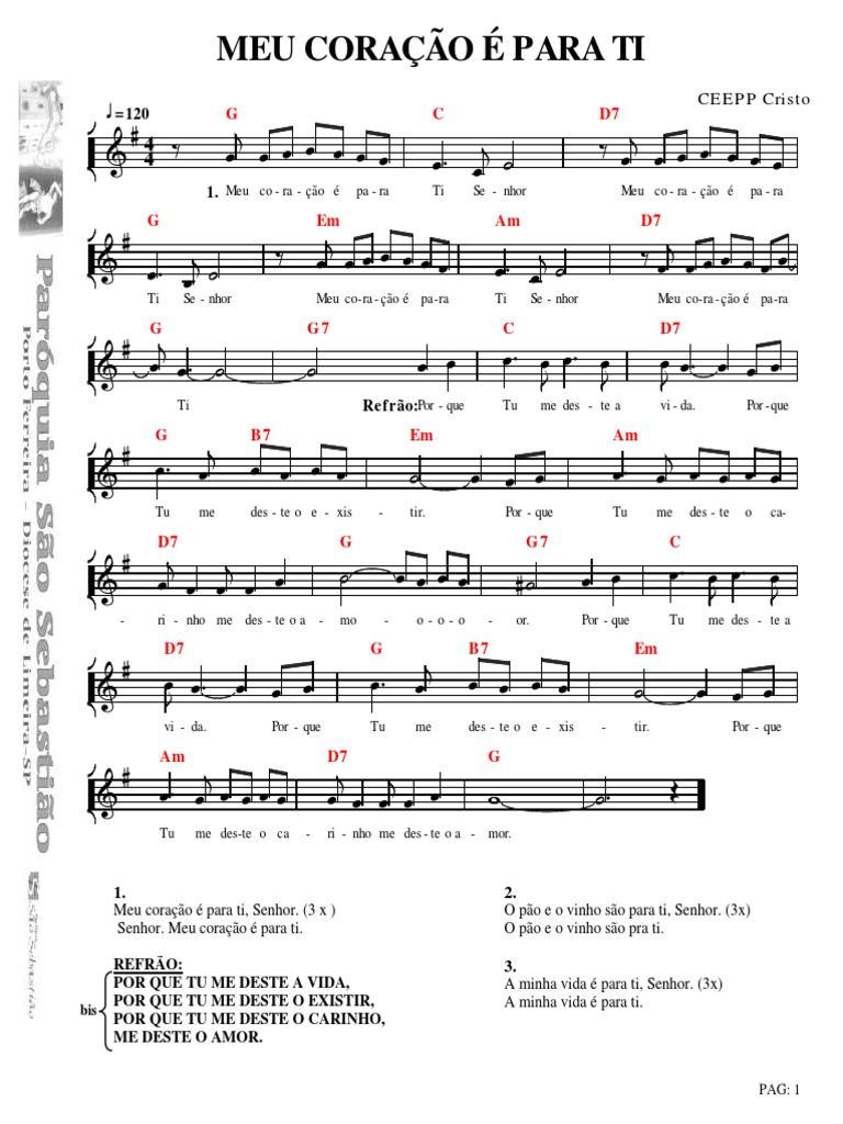 Meu Coracao É para Ti Senhor | PDF