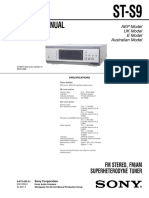 Service Manual: FM Stereo, Fm/Am Superheterodyne Tuner