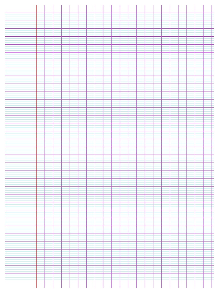Feuille Grands Carreaux PDF