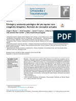 Etiología y Anatomía Patológica Del Pie Equino Varo Congénito Idiopático. Revisión de Conceptos Actuales