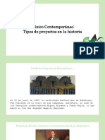 México Contemporáneo, Tipos de Proyectos en La Historia