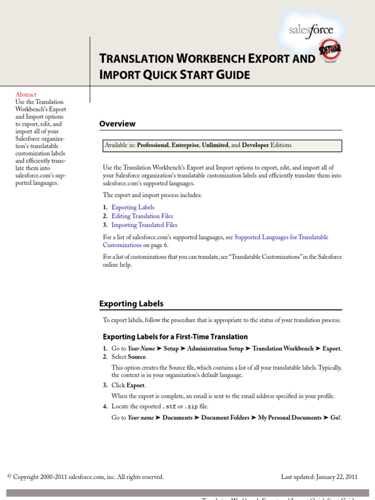 Translation Workbench Export and | PDF | Zip (File Format) | Computer File