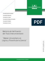 Memoria Logica Filosofia Ciencia