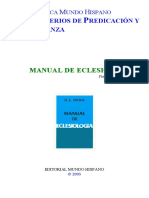 Manual de Esclesiologia Enciclopedia - H.E. Dana