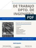 Plan de Trabajo Del Dpto de Ingeniería