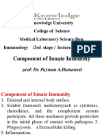 Knowledge University Medical Laboratory Science Innate Immunity Lecture