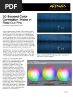 Download 30 Second Color Correction Tricks in Final Cut Pro by Thomas Grant SN55915696 doc pdf