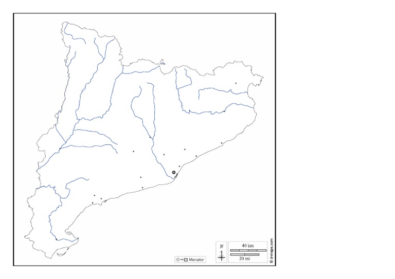 Mapa Físic Mut de Catalunya | PDF