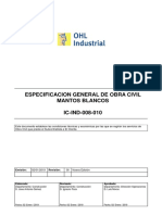 Especificación Obra Civil Mantos Blancos