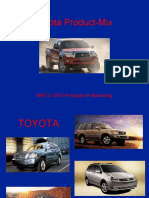 Toyota Product Mix