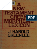 GREENLEE, J. Harold (1983) - A New Testament Greek Morpheme Lexicon PDF