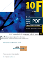 Transferências de Energia Por Ação de Forças. Trabalho de Uma Força Constante