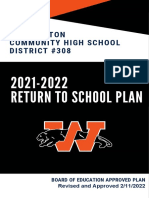 Washington Community High School Revised 2021-2022 Return To School Plan Final